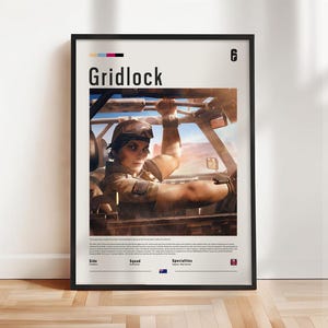 Six Siege - Gridlock poster, Six Siege print, Six Siege poster, Gaming print, gift for gamer, Rainbow six artwork, Gaming Wall Art