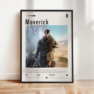 Six Siege - Maverick poster, Six Siege print, Six Siege poster, Gaming print, gift for gamer, Rainbow six artwork, Gaming Wall Art