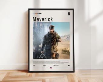 Póster de Six Siege - Maverick, impresión de Six Siege, póster de Six Siege, impresión de juegos, regalo para jugadores, obra de arte de Rainbow Six, arte de pared de juegos