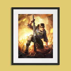 Six Siege - Heroic Brava, Six Siege print, Six Siege poster, Gaming print, gift for gamer, Rainbow six artwork