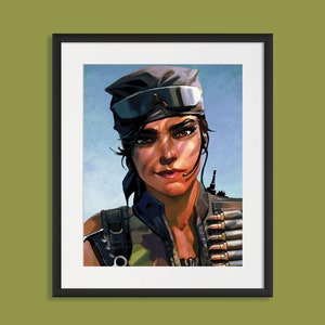 Six Siege - Kali - Portrait, Six Siege print, Six Siege poster, Gaming print, gift for gamer, Rainbow six artwork