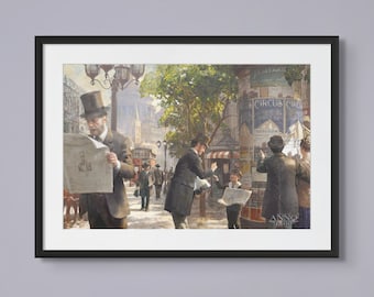 Anno 1800 - Streets , Anno 1800 print, Anno 1800 poster, Gaming print, gift for gamer