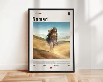 Six Siege - Nomad poster, Six Siege print, Six Siege poster, Gaming print, gift for gamer, Rainbow six artwork, Gaming Wall Art