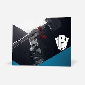Road to Six Invitational - The hammer, Six Siege print, Six Siege poster, Gaming print, gift for gamer, Rainbow six artwork