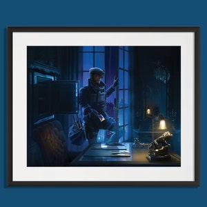 Six Siege - Flores - Intrusion, Six Siege print, Six Siege poster, Gaming print, gift for gamer, Rainbow six artwork