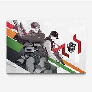 Six Invitational - Flores and Ash, Six Siege print, Six Siege poster, Gaming print, gift for gamer, Rainbow six artwork