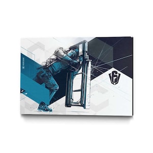 Six Invitational - Montagne, Six Siege print, Six Siege poster, Gaming print, gift for gamer, Rainbow six artwork