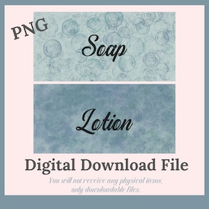 Soap and Lotion, Bubbles and Swirls, for dispensers PNG, Digital Download