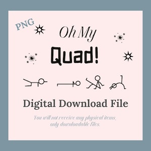 Oh My Quad SVG / Allenamento divertente / Design per maglietta da palestra / Citazione fitness SVG / Giorno delle gambe SVG / File di taglio per esercizi per Cricut e Silhouette