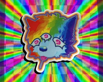 demon sparkledog sticker