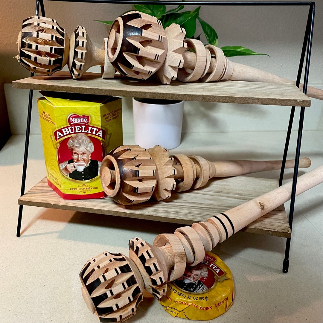 Molinillo Para Chocolate wooden Whisk Etsy