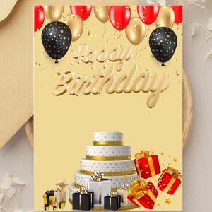 Cartes de voeux Anniversaire Élégant