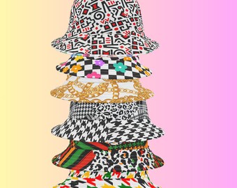 Bucket hat, choose your style, bible verse,pretty check, black and white fashion,gold chain fashion ,2024 fashion