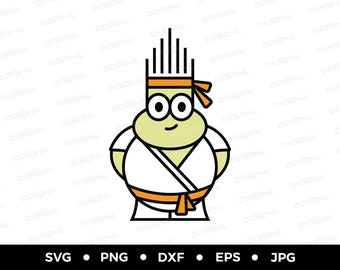 Karate cartoon character fighter Karate kid cute karate boy Martial Arts Vector Toon character karate clipart Animated character kids karate