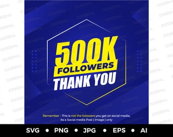 Danke Nachricht für 500K Anhänger instagram facebook youtube witters 500k Anhänger danke Nachricht 500K Anhänger Danke Vorlage