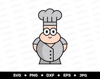 Chef cartoon character cook cute chef kid chef illustration Chef character chef clipart chef boy Cartoon kitchen Animated chef Master chef