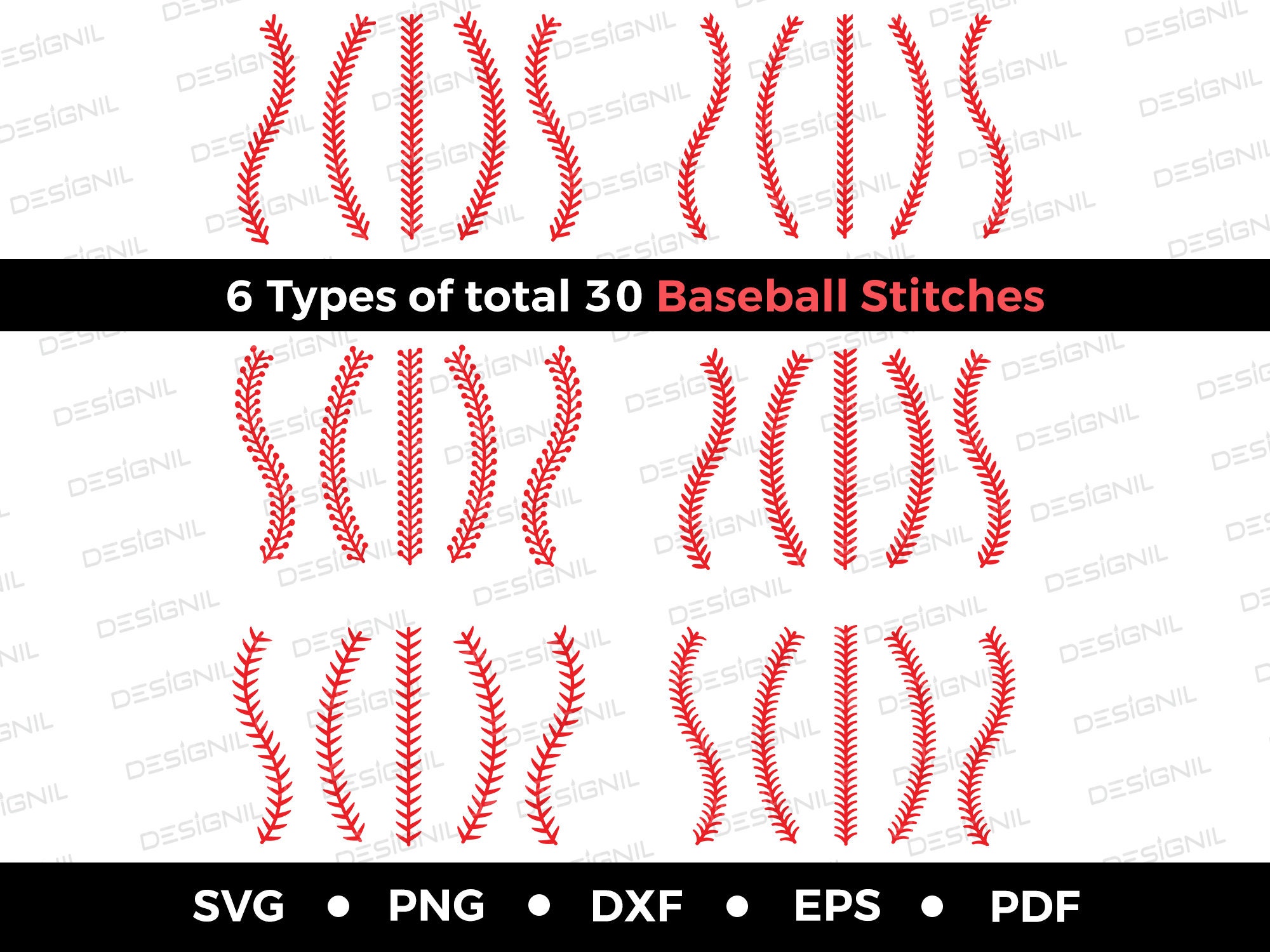 Baseball Stitches SVG Baseball Svg Baseball Stitches Bundle Baseball ...