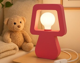 Vintage Y2k Blue Postmodern Design Desk Lamp With Adjustable