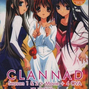 DVD Anime Clannad Season 1+2 + Movie + 4 OVA English Subtitle All Region