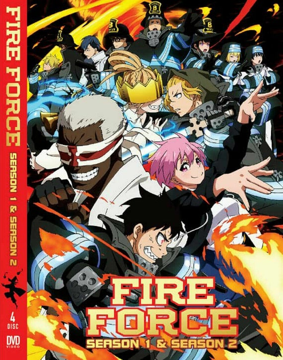 DVD Fire Force Complete Series Season 1+2 End English
