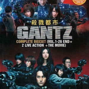 DVD Anime Gantz Complete Series Vol.1-26 End + 2 Live Action + The Movie