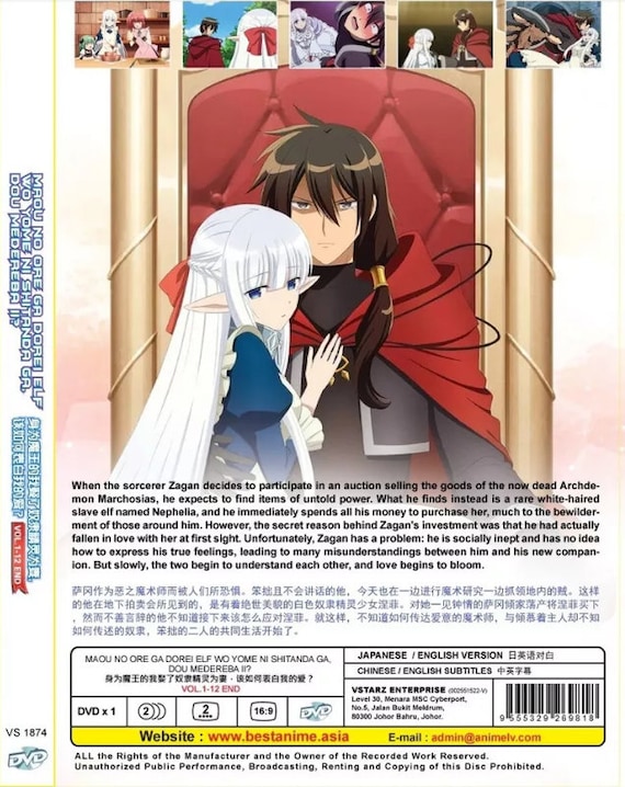 DVD アニメ 魔王のジレンマ ～エルフ嫁の愛し方～ 第1-12巻 完結 英語