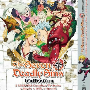 DVD The Seven Deadly Sins Season 1-5 Vol.1-100 End + 2 Movies +2 OVA + Special All Region