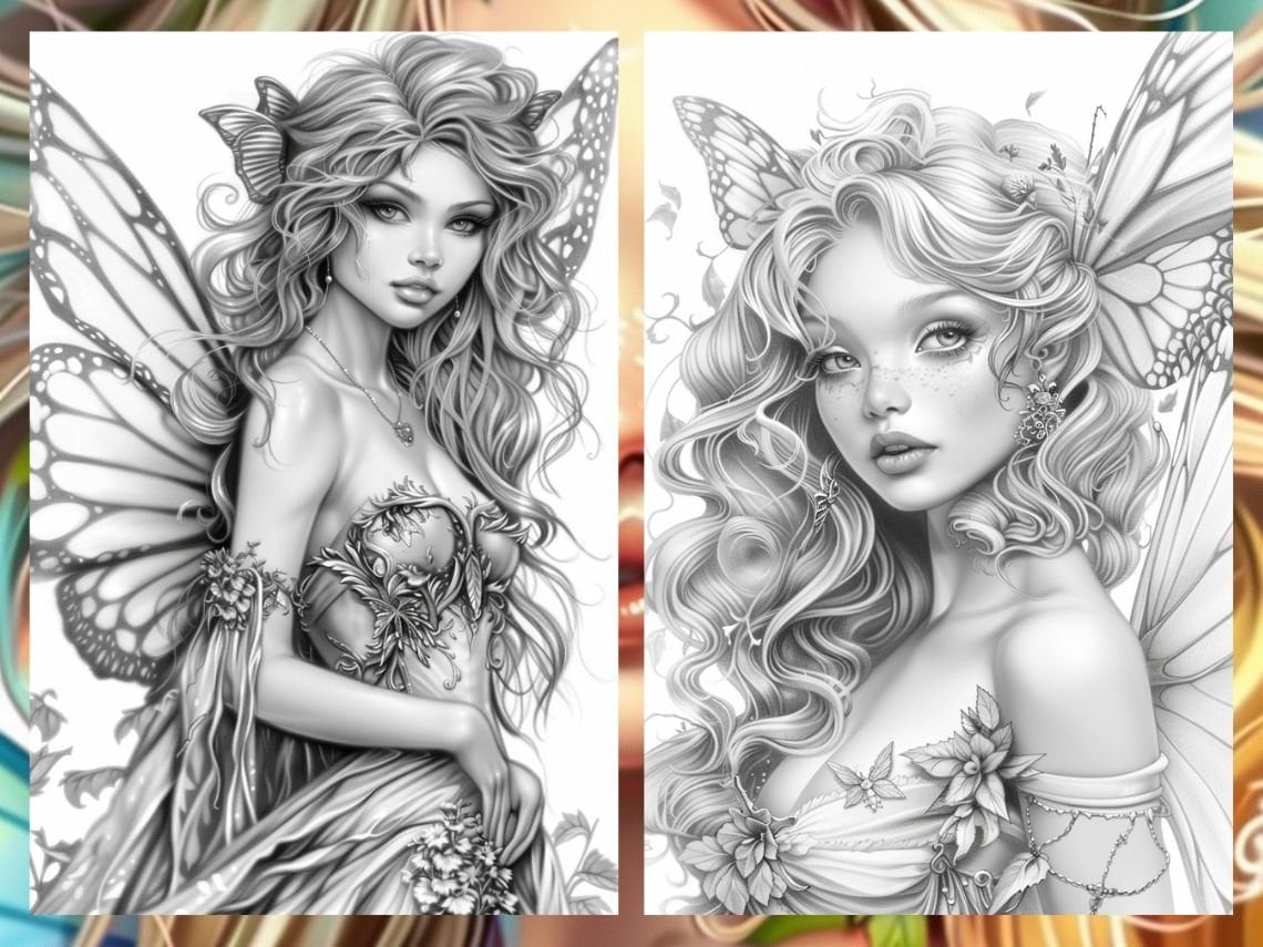 Magical Adult FAIRYTALE COLORING PAGES – Printable Garden Forest ...