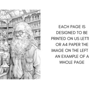 Whimsical Coloring Book, Fantasy Potion Bottle Pages, Magician Mystical Enchanted Fairytale Adults Digital Printable Download, Instant PDF