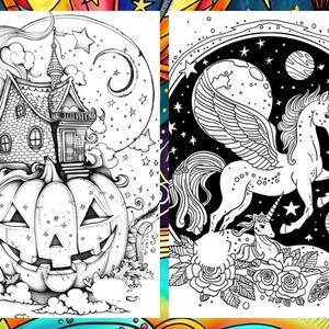 Mystical Landscape Coloring Book, Fantasy Creatures Fairytale Coloring Pages, Intricate Details Enchanted Forest Coloring Book for Adult PDF