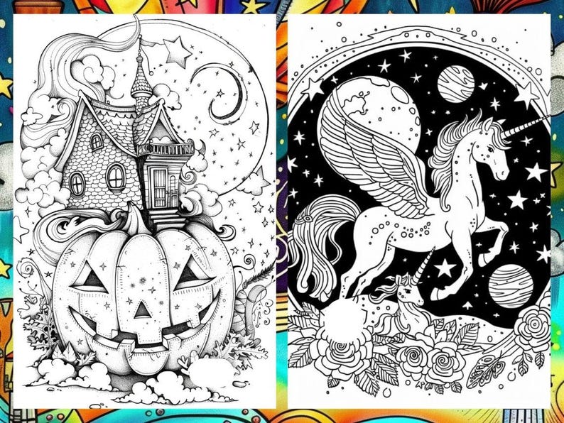 Mystical Landscape Coloring Book, Fantasy Creatures Fairytale Coloring Pages, Intricate Details Enchanted Forest Coloring Book for Adult PDF