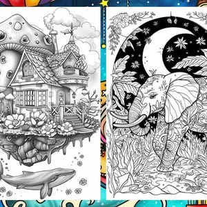 Mystical Landscape Coloring Book, Fantasy Creatures Fairytale Coloring Pages, Intricate Details Enchanted Forest Coloring Book for Adult PDF