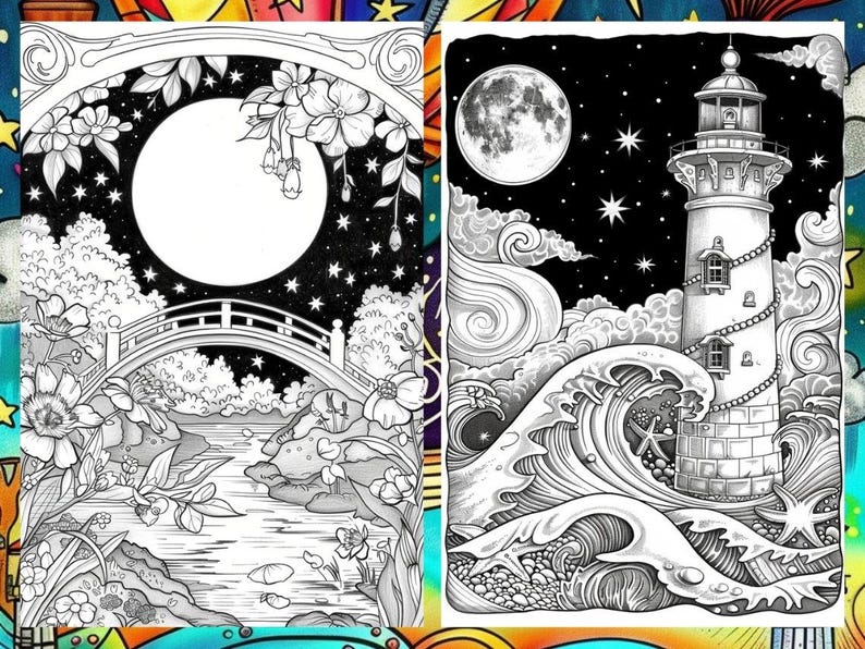 Mystical Landscape Coloring Book, Fantasy Creatures Fairytale Coloring Pages, Intricate Details Enchanted Forest Coloring Book for Adult PDF