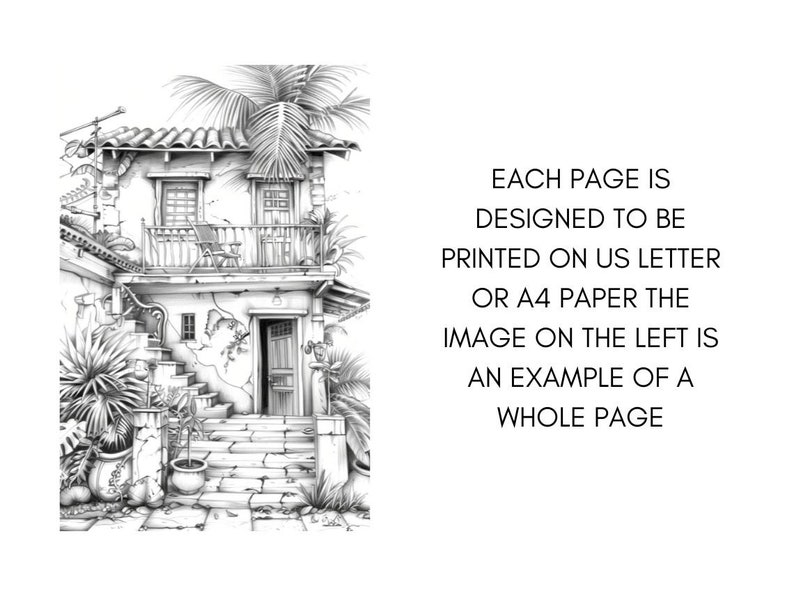 Scenary Coloringpage, Beach Coloring Page, Adult Coloring Pages