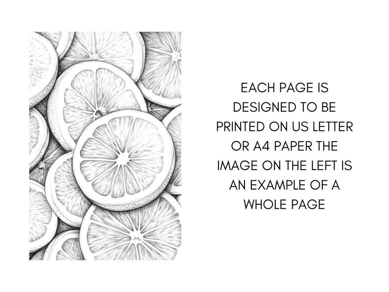 Fruit Coloring Pages for Adults, Exotic Fruit Coloring Sheets, Fruit Coloring Books for Kids