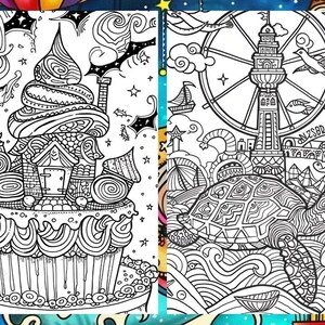 Mystical Landscape Coloring Book, Fantasy Creatures Fairytale Coloring Pages, Intricate Details Enchanted Forest Coloring Book for Adult PDF