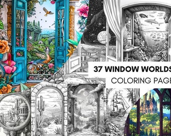 Fantasy FAIRYTALE Magical COLORING PAGES – Enchanted Garden Forest Adult Coloring Pages