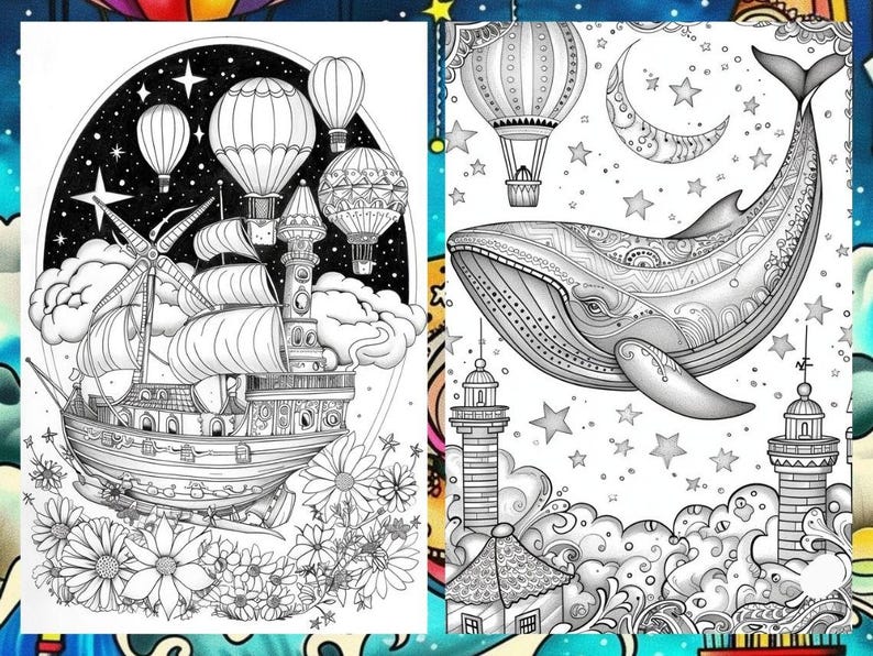 Mystical Landscape Coloring Book, Fantasy Creatures Fairytale Coloring Pages, Intricate Details Enchanted Forest Coloring Book for Adult PDF