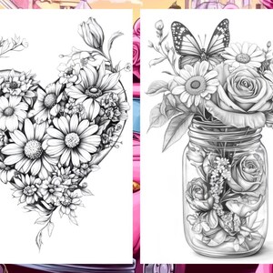 Valentine's Day Coloring Book Page Adult Love Coloring Sheets for Adults Printable, Couples Valentine's Coloring Book, Printable PDF