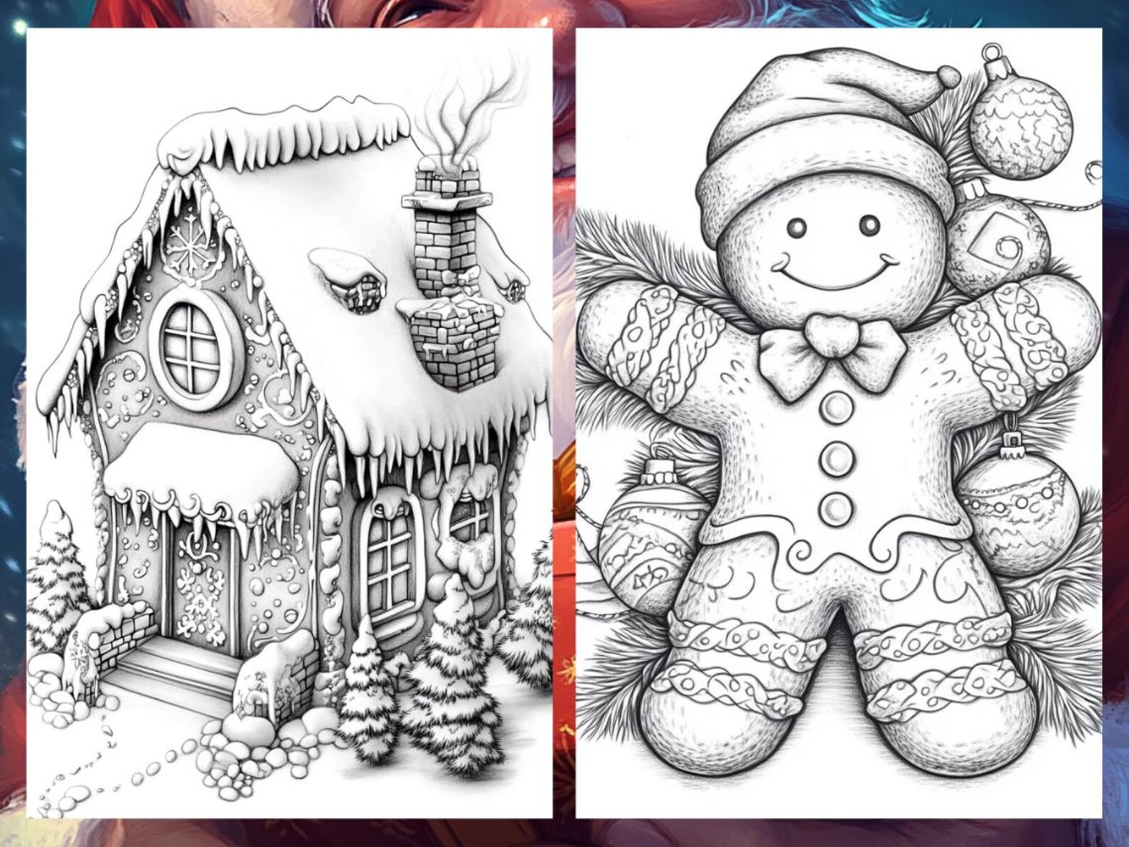Coloring Book Christmas Winter, Fantasy Coloring Pages, Winter Coloring ...