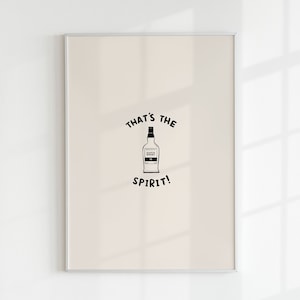 Póster de whisky con ilustración de bebidas espirituosas, arte de pared, para Bar
