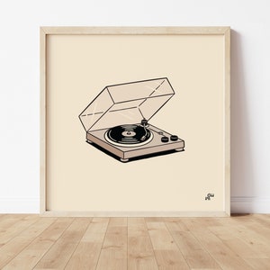Tocadiscos ilustrado