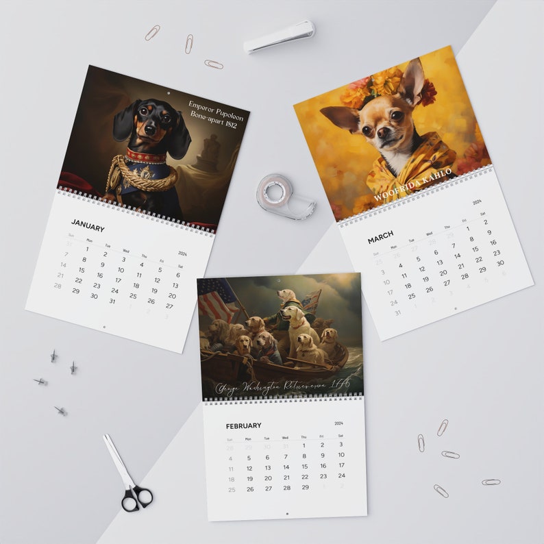 Historic Hounds 2024 Calendar White Elephant MUST HAVE Etsy
