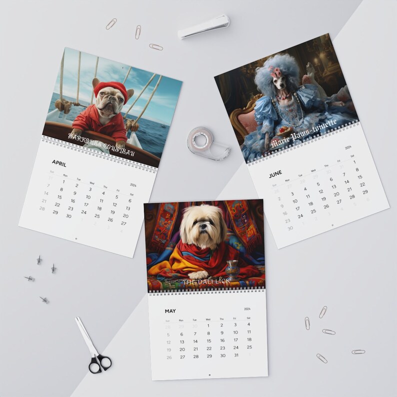 Historic Hounds 2024 Calendar White Elephant MUST HAVE Etsy