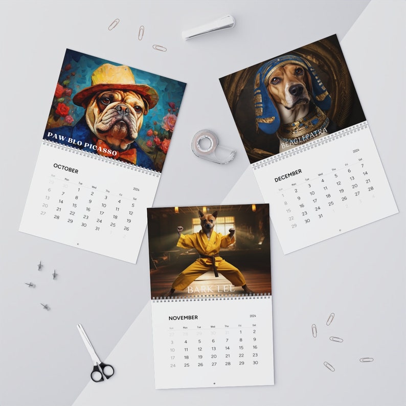 Historic Hounds 2024 Calendar White Elephant MUST HAVE Etsy