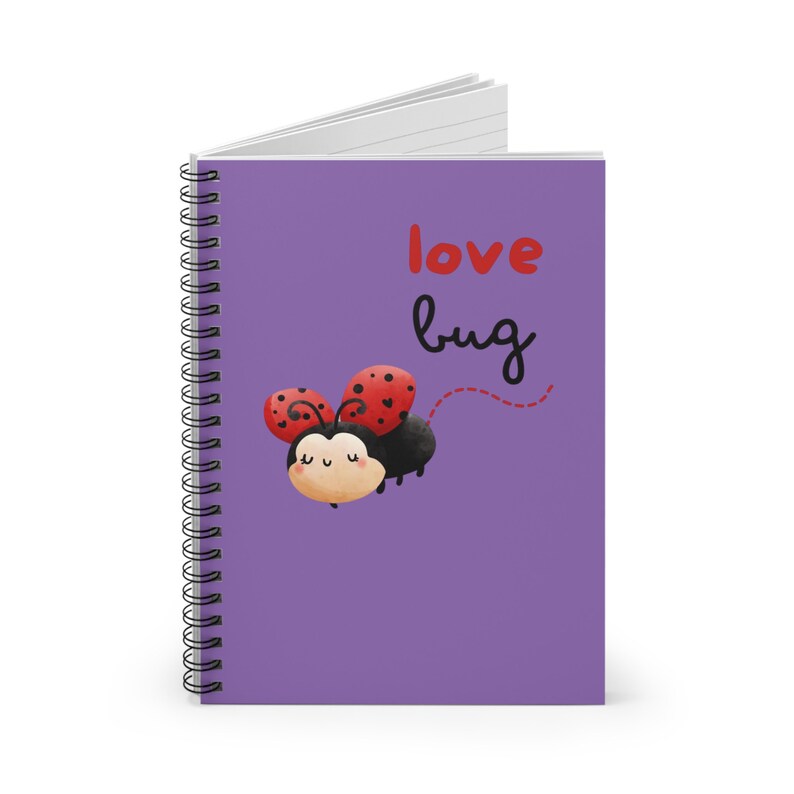 Love Bug Spiral Notebook Ruled Line - Etsy