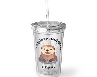 Otter Chaos Suave Acrylic Cup