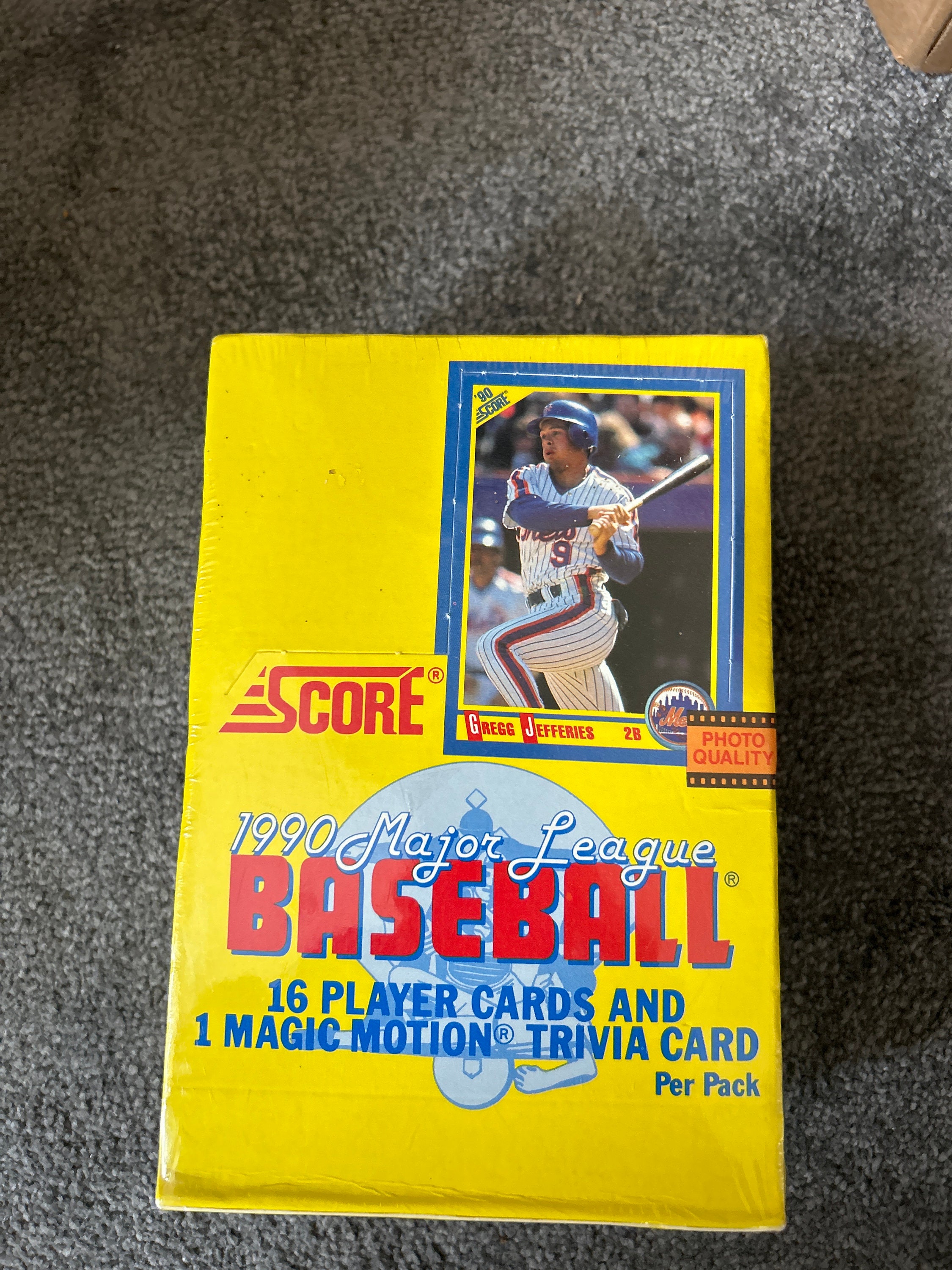 Score 1990 Major League Baseball Cards Wax Box Etsy