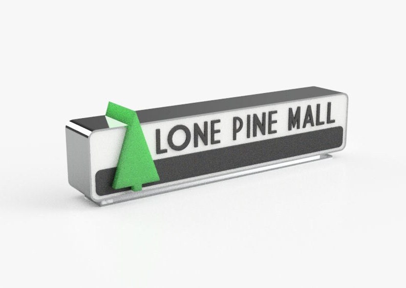バックトゥザフューチャー TWIN 奇っ怪 PINES MALL 電飾看板 模型