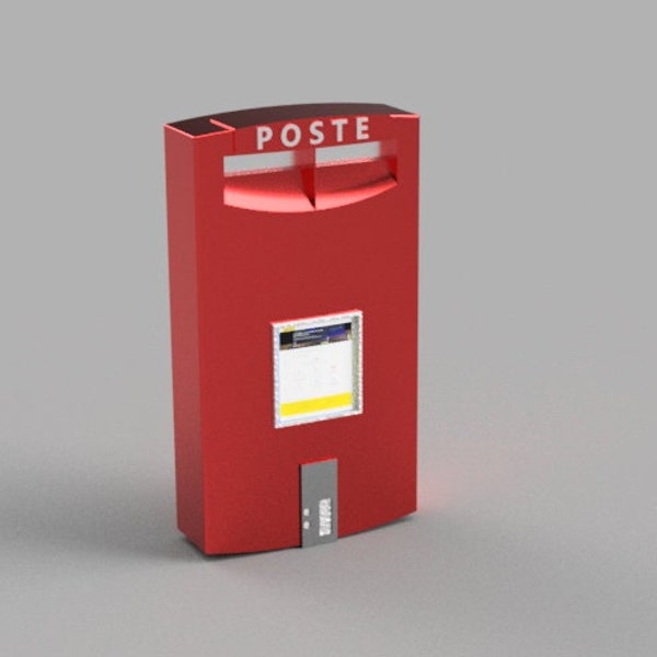 Italian Post Office Box (v2) thumbnails - STL file